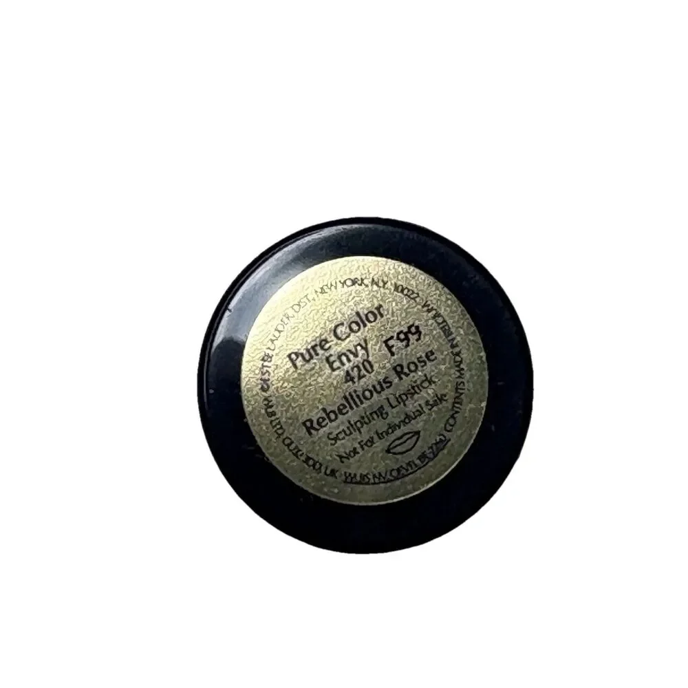 Estee Lauder Pure Color Envy Sculpting Lipstick 420 Rebellious Rose Black cover